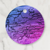 Étiquettes Cadeau Appréciation de l'enseignant Neon Merci Abstrait (Dos)