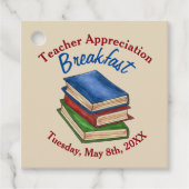 Étiquettes Cadeau Appréciation de l'enseignant Petit déjeuner de ret (Devant)