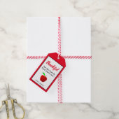 Étiquettes-cadeau Appréciation de l'enseignant Red Apple Merci (Avec de la ficelle)