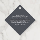 Étiquettes Cadeau Appréciation de mariage botanique d'olive aquarell (Dos)