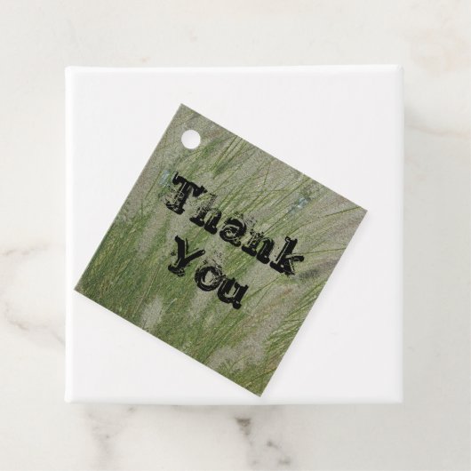 Étiquettes Cadeau Appréciation des Plantes Mercis de l'herbe du dése (En situation)