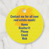 Étiquettes Cadeau Appréciation du client Realtor Pop-By (Dos)