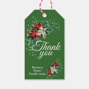 Étiquettes-cadeau Appréciation du Merci d'affaires Floral
