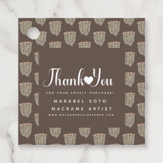 Étiquettes Cadeau Appréciation du Merci d'entreprise artisanal de Ma (Devant)