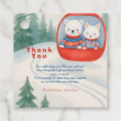 Étiquettes Cadeau Après Bébé ski baby winter (Devant)