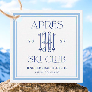 Étiquettes Cadeau Apres Ski Club Winter Ski Bachelorette Party