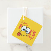 Étiquettes Cadeau April Fool's Day Happy Funny Face | Vacances (En situation)