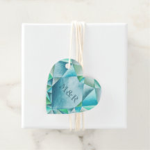 Aquamarine Aquarelle Coeur Cute Saint Valentin