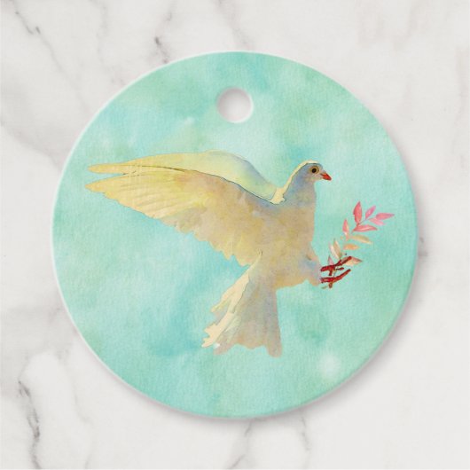 Étiquettes Cadeau Aquarelle (Devant)