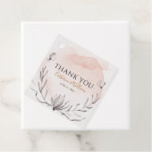 Étiquettes Cadeau Aquarelle à laine florale (En situation)