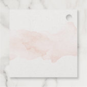 Étiquettes Cadeau Aquarelle à laine florale (Dos)