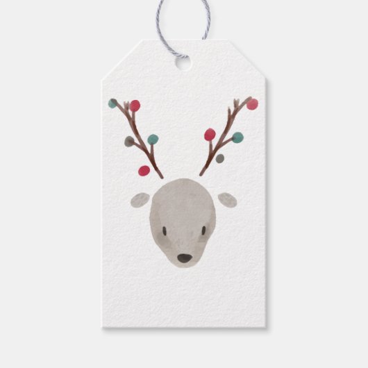 Étiquettes-cadeau Aquarelle adorable (Devant)