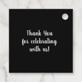 Étiquettes Cadeau Aquarelle Anémones Floral (Dos)