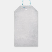 Étiquettes-cadeau Aquarelle Arbre de pin, cônes de pin Neige (Dos)