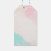 Étiquettes-cadeau Aquarelle Arc-en-ciel (Dos)