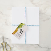 Étiquettes-cadeau Aquarelle Baby shower d'ananas tropical (Avec de laficelle)