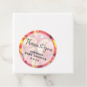 Étiquettes Cadeau Aquarelle - baby shower Merci (En situation)