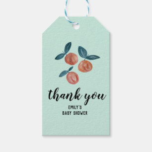 Étiquettes-cadeau Aquarelle baby shower pêche faveurs