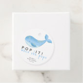 Étiquettes Cadeau Aquarelle baleine - pop! quand elle pop (En situation)