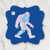 Étiquettes Cadeau Aquarelle Bigfoot (Devant)
