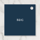 Étiquettes Cadeau Aquarelle Blue Mountains Pine Mariage (Dos)