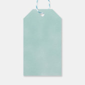 Étiquettes-cadeau Aquarelle Blue Seahorse (Dos)