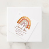 Étiquettes Cadeau Aquarelle Boho Rainbow Baby shower (En situation)