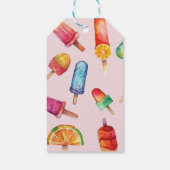 Étiquettes-cadeau Aquarelle Bright Popsicle (Dos)