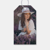 Étiquettes-cadeau Aquarelle Brunch Anniversaire Photo personnalisée (Dos)