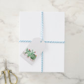 Étiquettes-cadeau aquarelle, cactus (Avec de laficelle)
