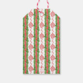 Étiquettes-cadeau Aquarelle Chinoiserie Wreath Monogramme Noël (Dos)