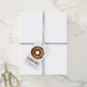 Étiquettes-cadeau Aquarelle Chocolat Saupoudrer de Merci de Donut (Avec de la ficelle)