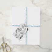 Étiquettes-cadeau Aquarelle chute feuilles 8 (Avec de laficelle)