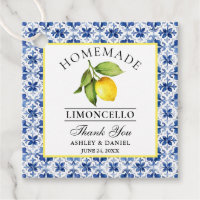 Aquarelle Citron Carrelage bleu Limoncello Merci
