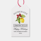 Étiquettes-cadeau Aquarelle Citron fait maison vacances Limoncello (Devant)