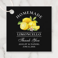 Aquarelle Citrons Limoncello Merci Carré noir