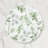 Étiquettes Cadeau Aquarelle Citrouille blanc Merci d'automne (Dos)