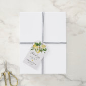 Étiquettes-cadeau Aquarelle Citrus Citrus Verdure Orange Blossom (Avec de la ficelle)