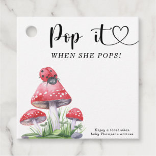 Étiquettes Cadeau Aquarelle coccinelle - pop it, quand elle pop