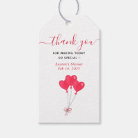 Aquarelle Coeurs Merci de douche nuptiale