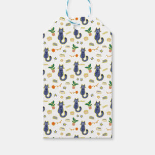 Étiquettes-cadeau Aquarelle Cute Chats Motif