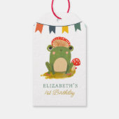 Étiquettes-cadeau Aquarelle Cute Frog Anniversaire (Dos)