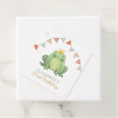 Étiquettes Cadeau Aquarelle Cute Frog Anniversaire (En situation)