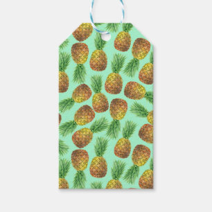 Étiquettes-cadeau Aquarelle d'ananas 2