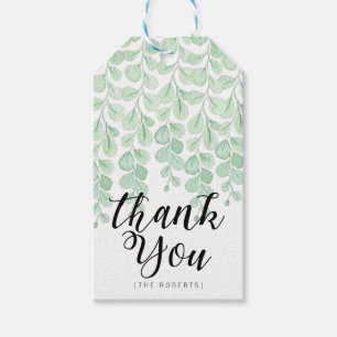 Étiquettes-cadeau Aquarelle de la Vigne du jardin   MERCI