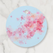 Étiquettes Cadeau Aquarelle délicate Florale (Dos)