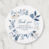 Étiquettes Cadeau Aquarelle Dusty Fête des mariées Bombe (Devant)