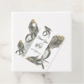 Étiquettes Cadeau Aquarelle Eucalyptus Feuille Mariage vert (En situation)