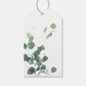 Étiquettes-cadeau Aquarelle feuille marque de faveur (Devant)