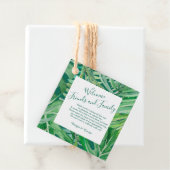 Étiquettes Cadeau aquarelle fleur sauvage verdure feuillage (En situation)